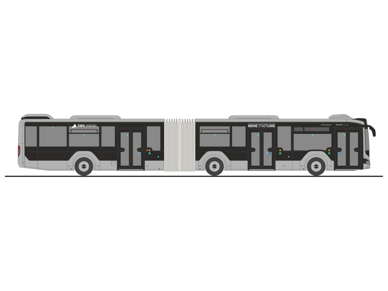 Rietze 75892 - MAN Lion´s City 18 ´18 G HAVAG Halle/Saale