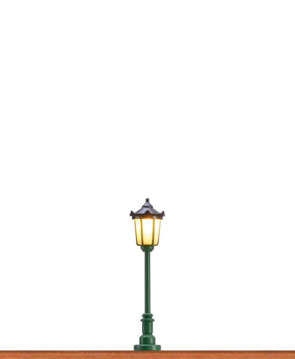 Brawa 83021 - Gaslaterne mit Stecksockel und LED, H= 40mm