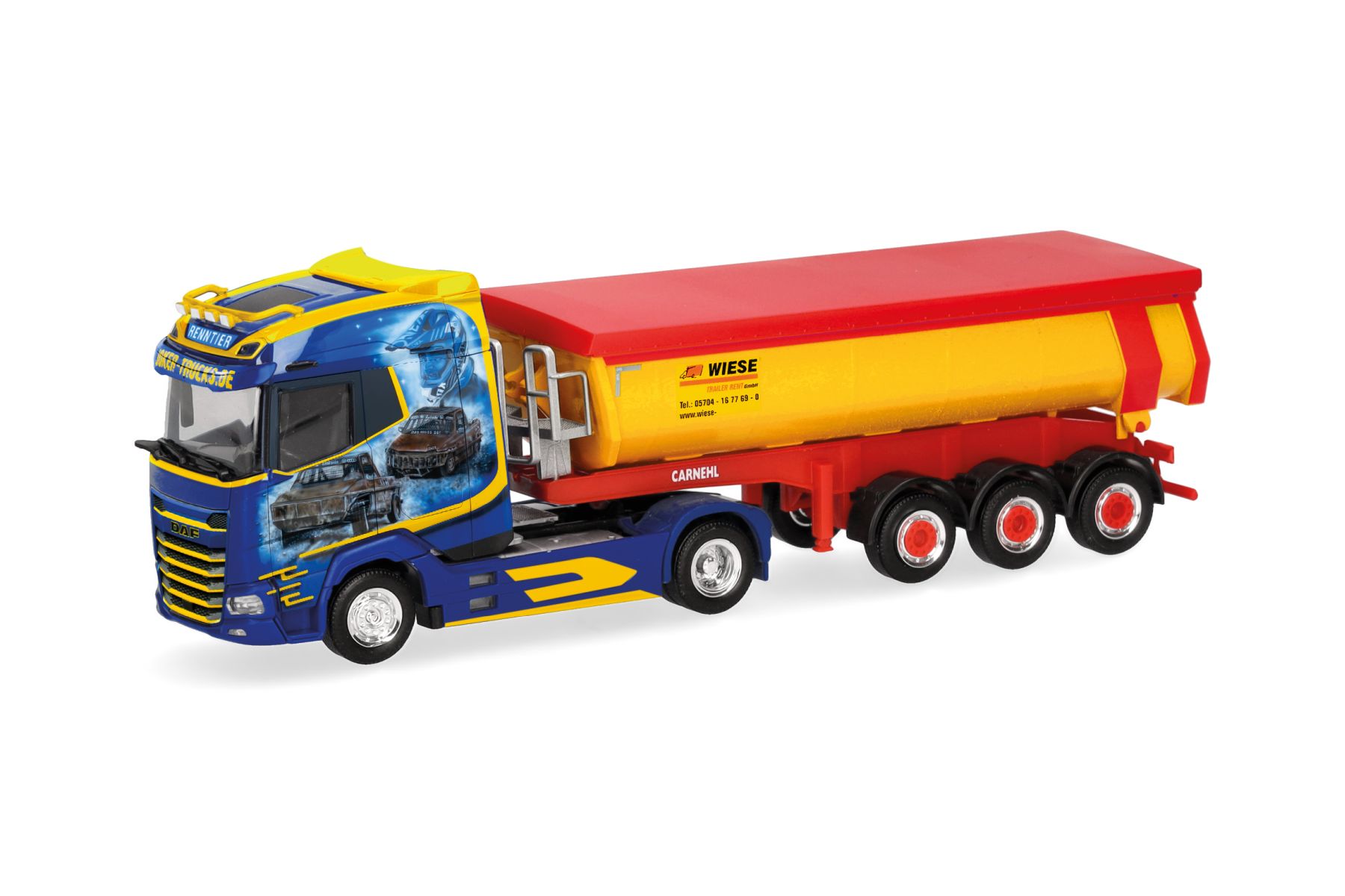 Herpa 321228 - DAF XG Rundmulden-Sattelzug "Joker Trucks"