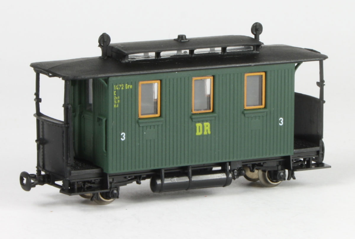 Technomodell 52281 - Personenwg. 3.Kl., DR, Ep.IIIa, grün