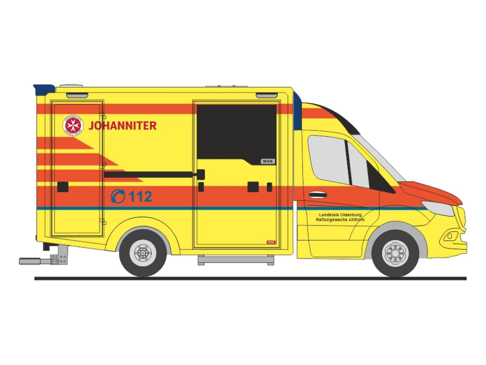 Rietze 76072 - WAS Design-RTW ´18 Johanniter Oldenburg-Ahlhorn