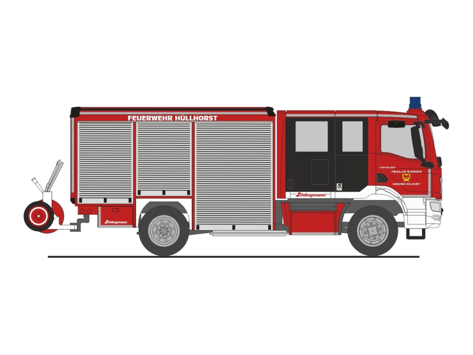 Rietze 72984 - Schlingmann Varus MAN HLF Feuerwehr Hüllhorst