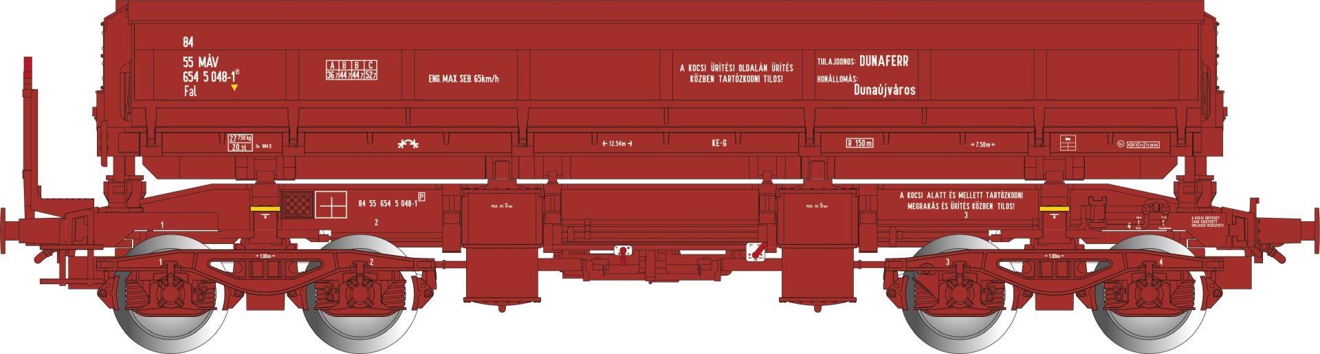 Albert Modell 654010 - Offener Güterwagen Fal, MÁV, Ep.V