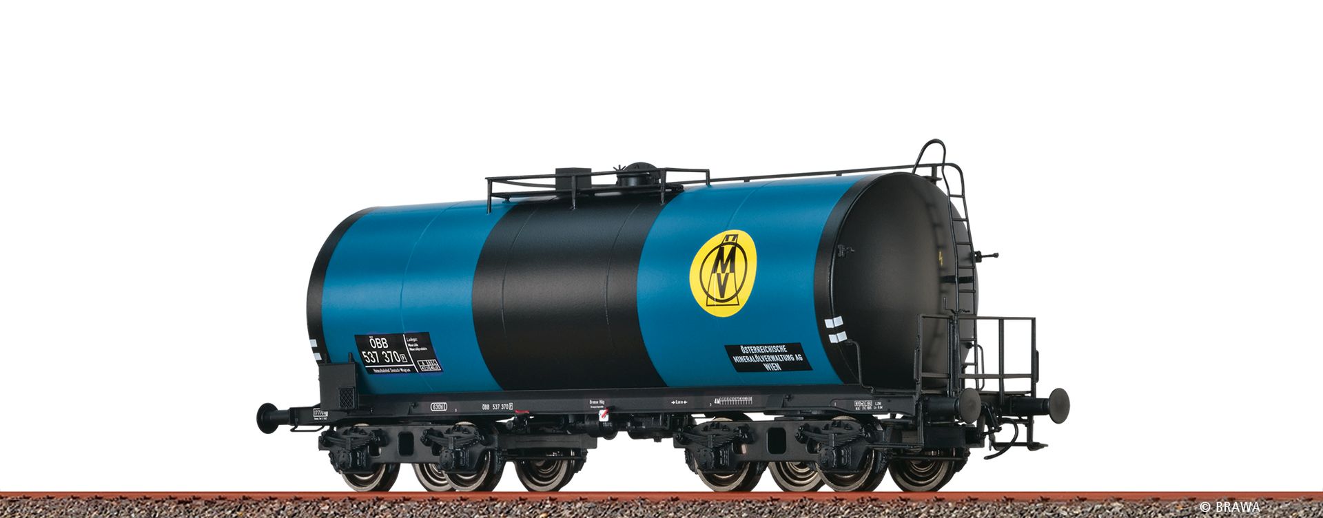 Brawa 49631 - Leichtbaukesselwagen Uerdingen ZZ [P] "ÖMV", ÖBB, Ep.III