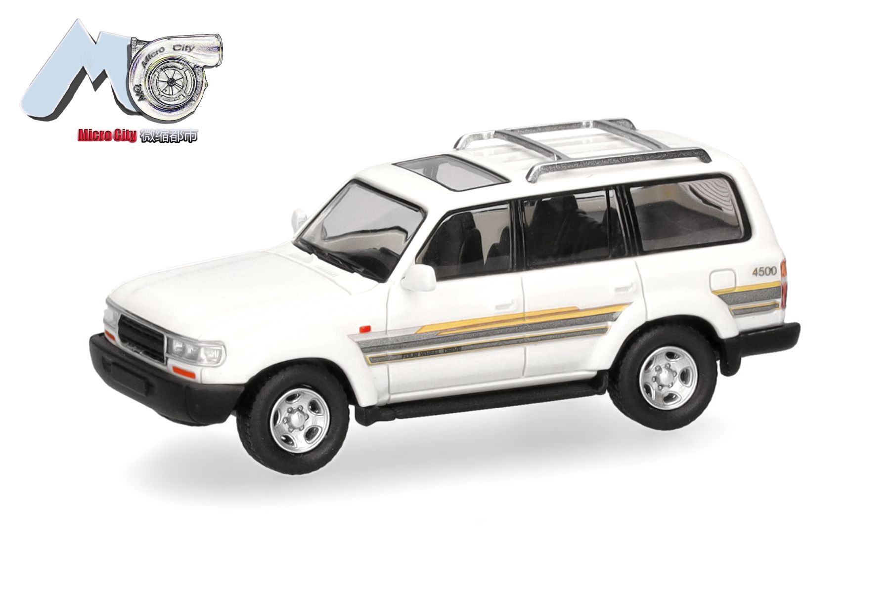 Herpa 87MC000127 - MicroCity: Toyota Landcruiser 80, weiß