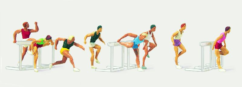 Merten 0212485 - H0 2485 - 8 Hürdenläufer, 80 Hürden