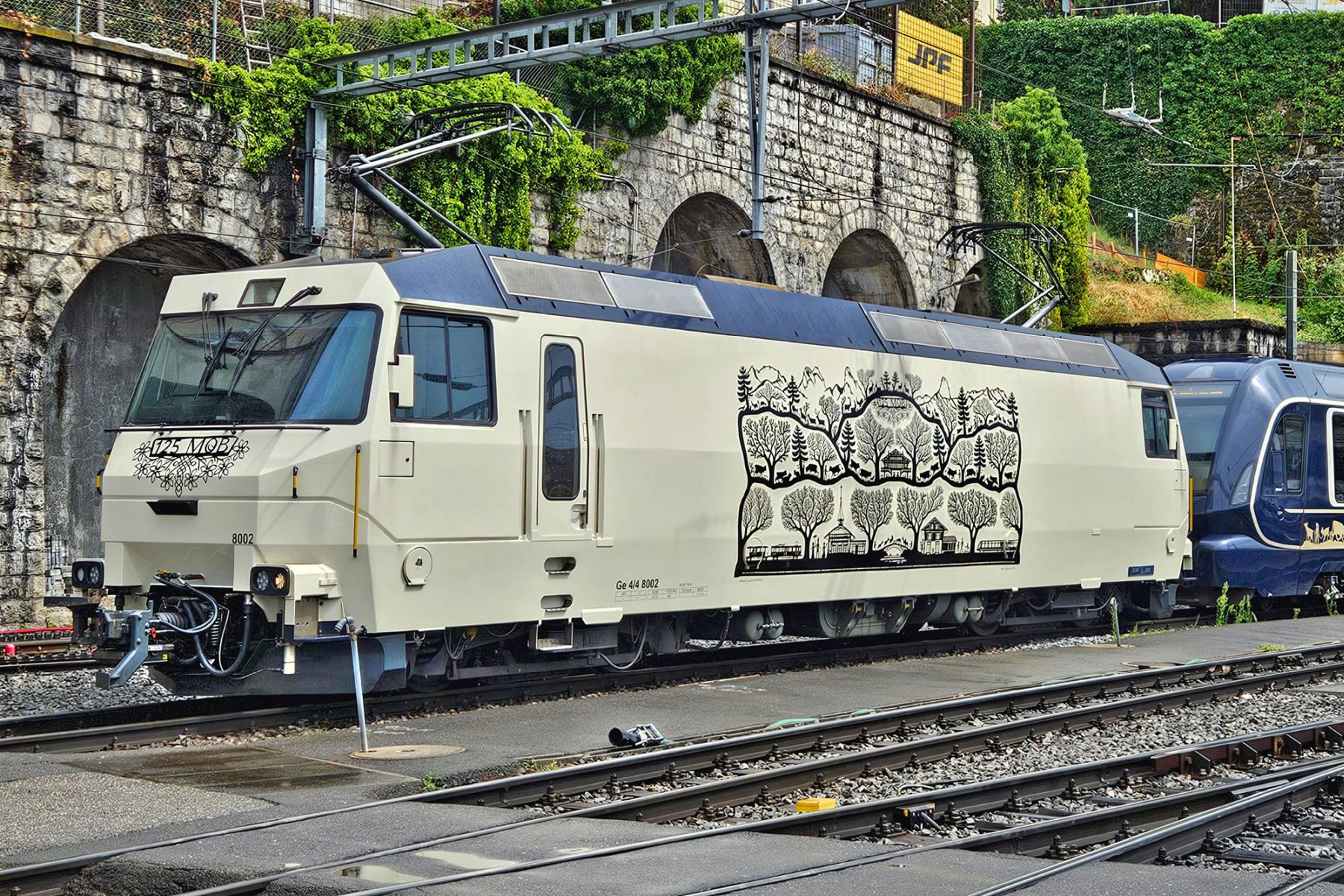 Bemo 1359362 - E-Lok Ge 4/4 8002 '125 Jahre MOB', MOB, Ep.VI, DC-Sound