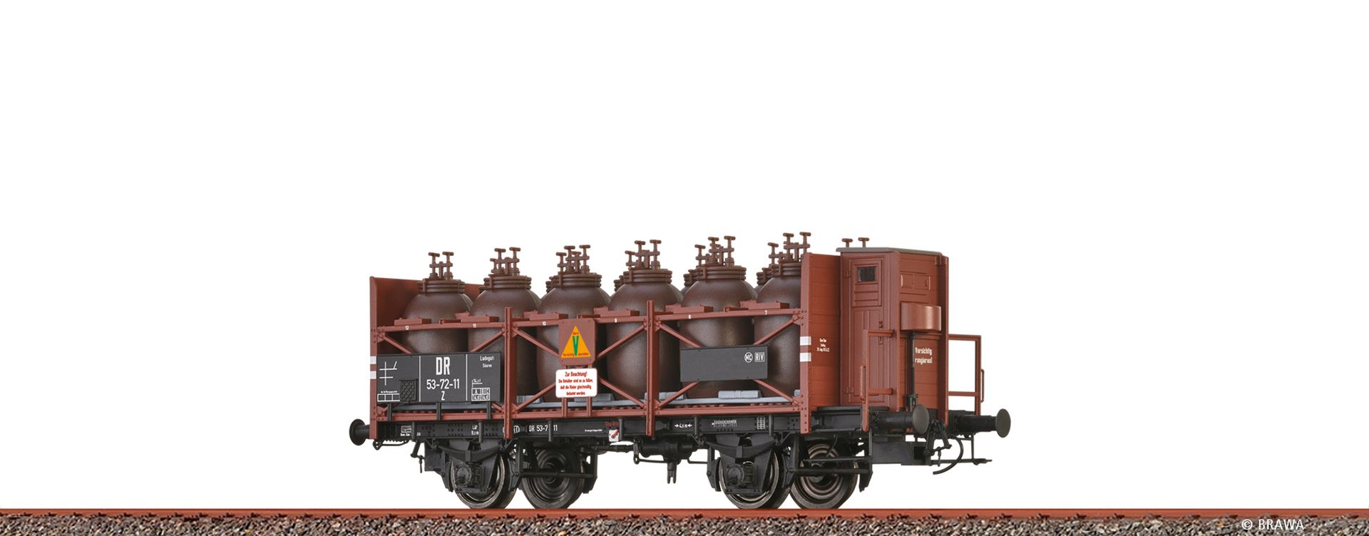 Brawa 49327 - Säuretopfwagen Z, DR, Ep.III