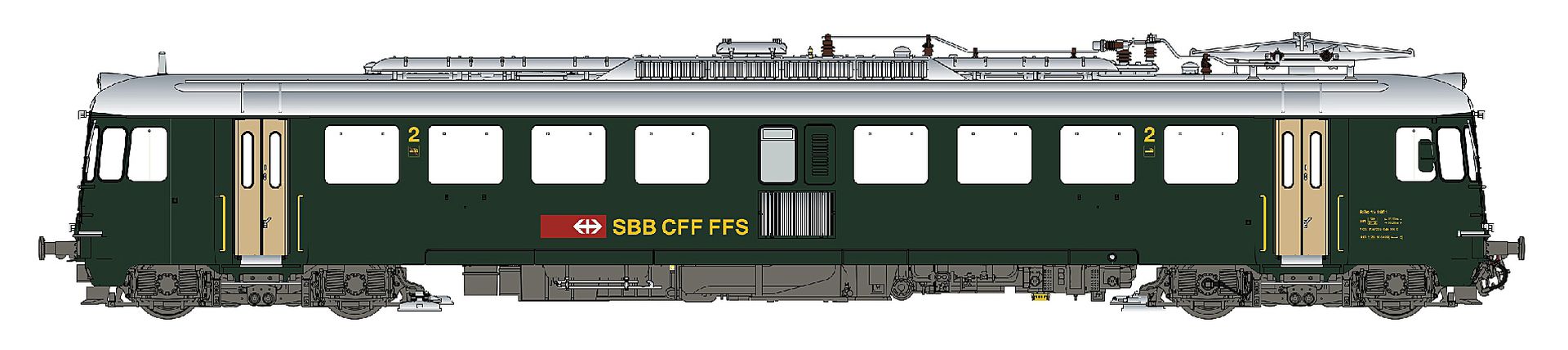 L.S. Models LS17055 - Triebwagen Rbe 4/4 (1461), SBB, Ep.Vb