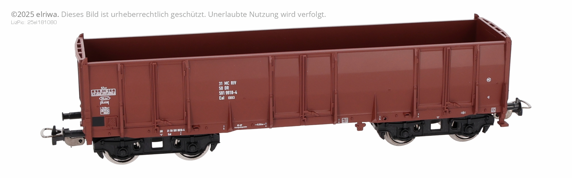 Piko 72253 - Hochbordwagen Eaos, DR, Ep.IV, Betriebnummer 3