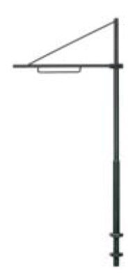 Sommerfeldt 107 - 5 Straßenbahn-Streckenmasten neue Bauart