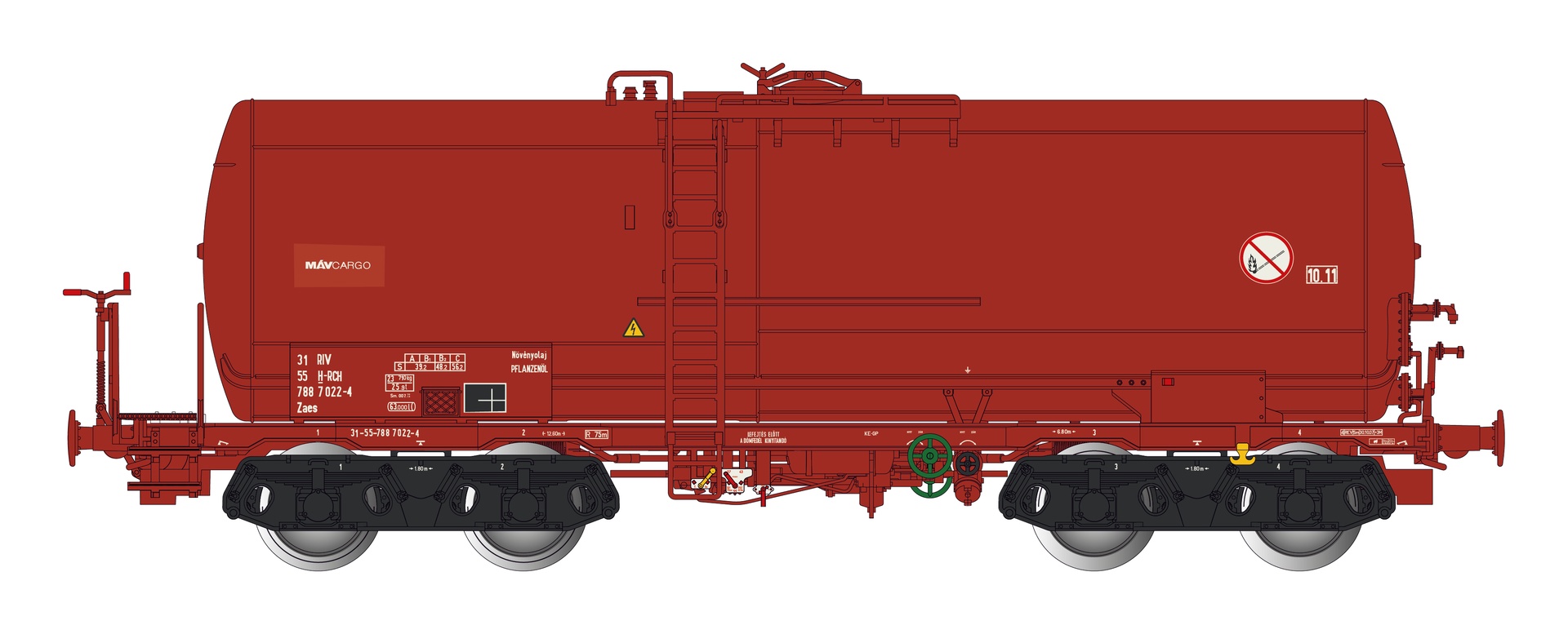 Albert Modell 788039 - Kesselwagen Zaes, H-RCH, Ep.VI