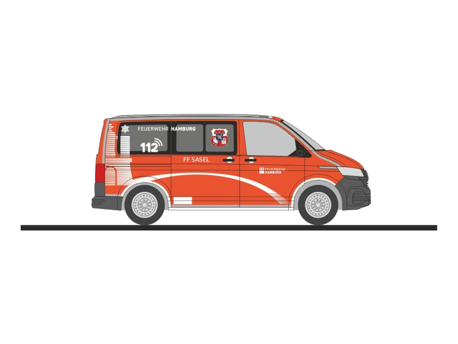 Rietze 53978 - Volkswagen T6.1 FW Hamburg - Sasel