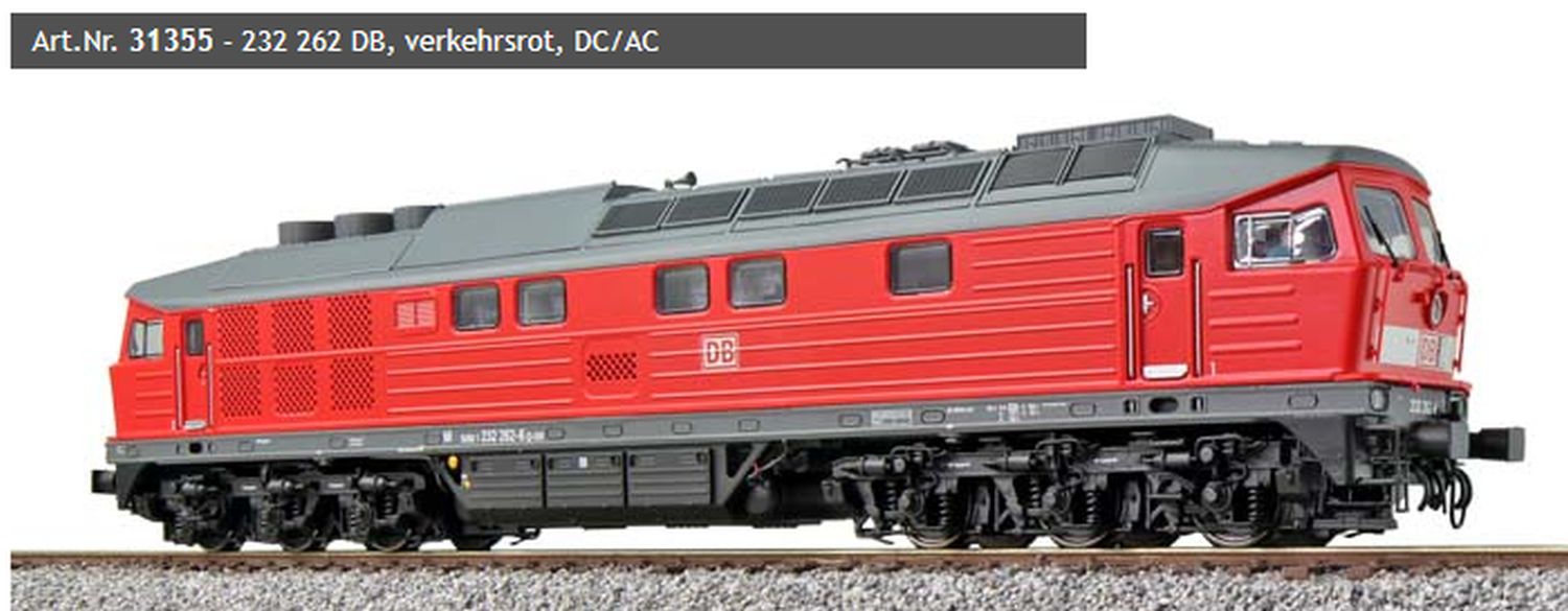 ESU 31355 - Diesellok 232 262, DBAG, Ep.VI, DC+AC-Sound