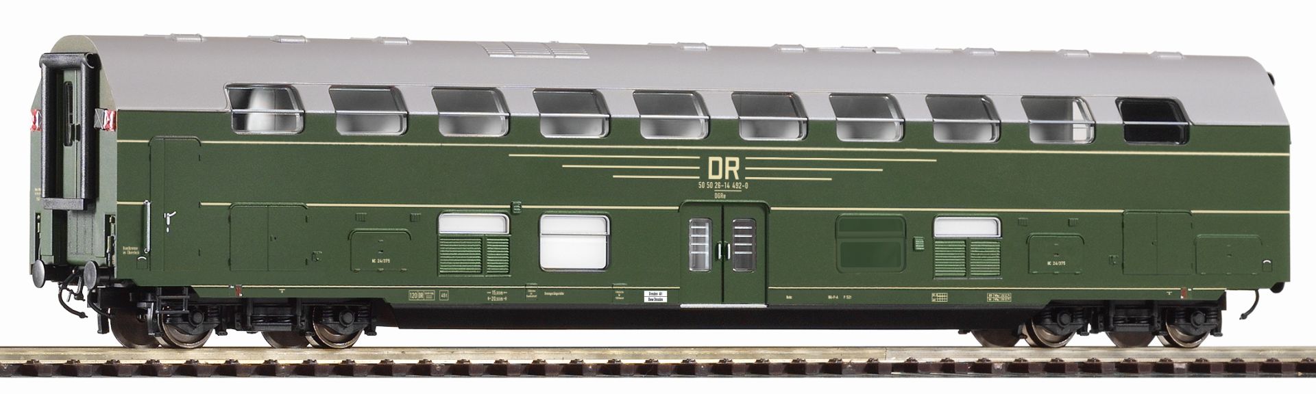Piko 72269 - Buffetwagen DGRe, DR, Ep.IV, grün