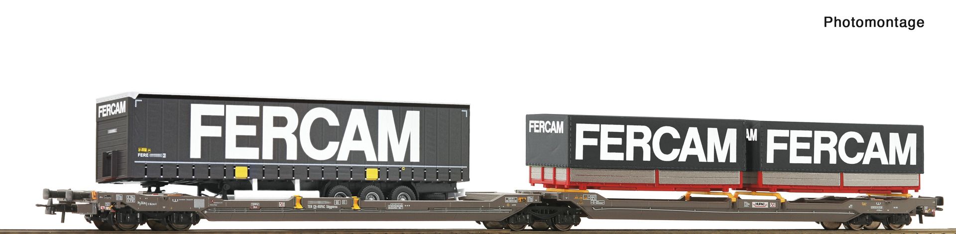 Roco 6600235 - Doppeltaschenwagen T3000e, HUPAC, Ep.VI 'FERCAM'