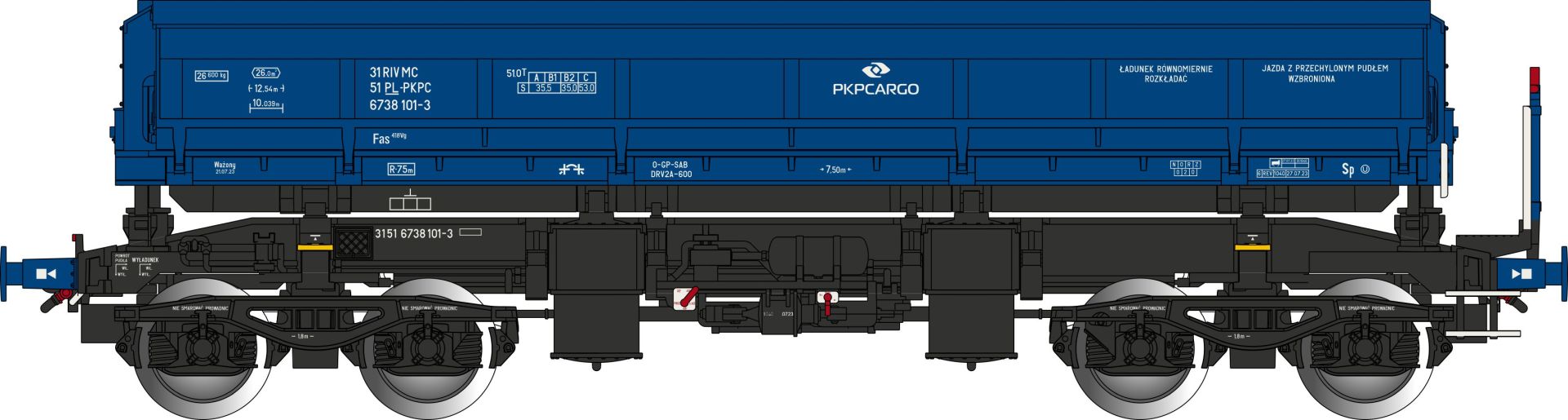 Albert Modell 673019 - Offener Güterwagen Fas, PL-PKPC, Ep.VI
