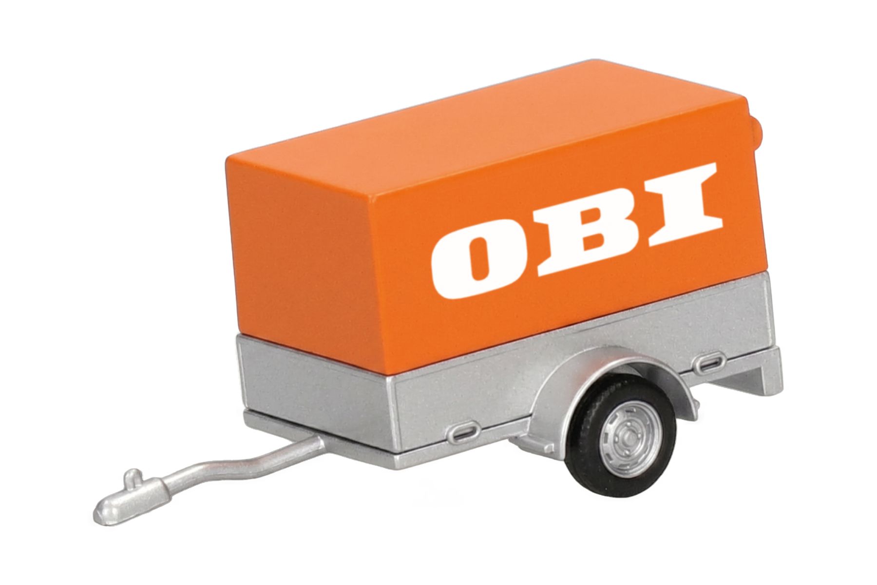 Herpa 054546 - Zubehör: PKW Planen-Anhänger "OBI"