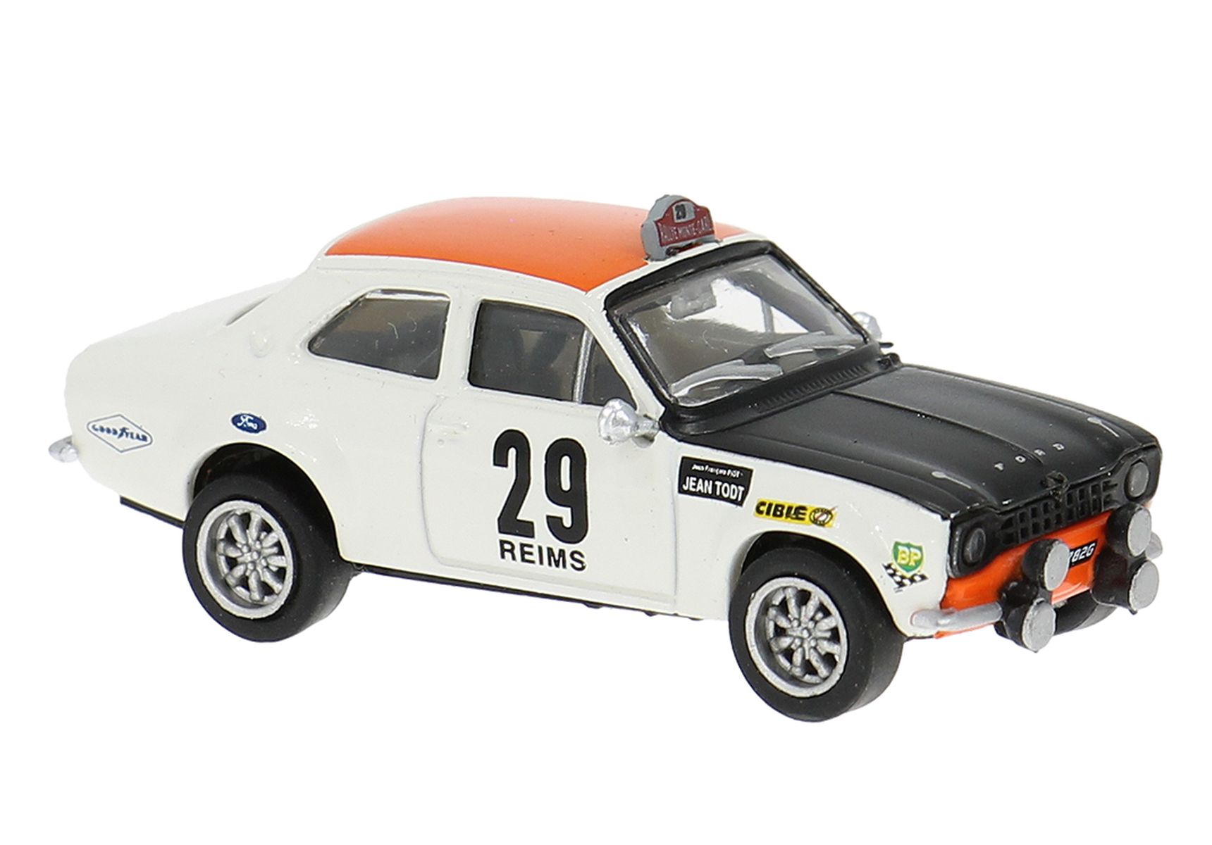 Brekina 19074 - Ford Escort Mk.1 RS, 4.Platz Monte Carlo´69 mit Jean-Francois Piot