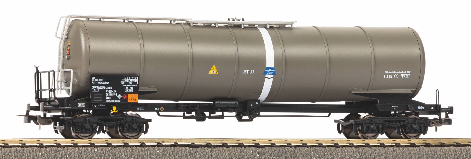 Piko 24628 - Knickkesselwagen Zans Jet A-1 CH-LBA, Ep.VI