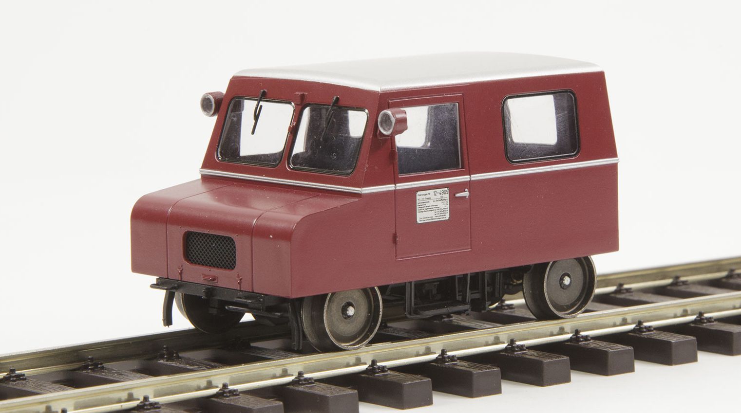 Lenz 40112-90 - Motordraisine Klv 12, DB, Ep.III, Standmodell ohne Antrieb