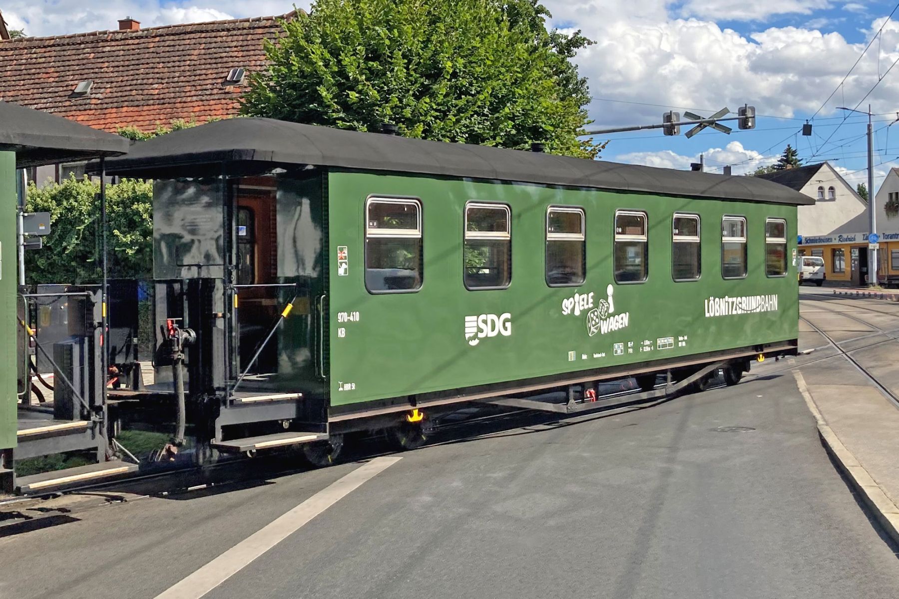 Bemo 3020867 - Spielewagen 970-515, Lößnitzgrundbahn, SDG, Ep.VI