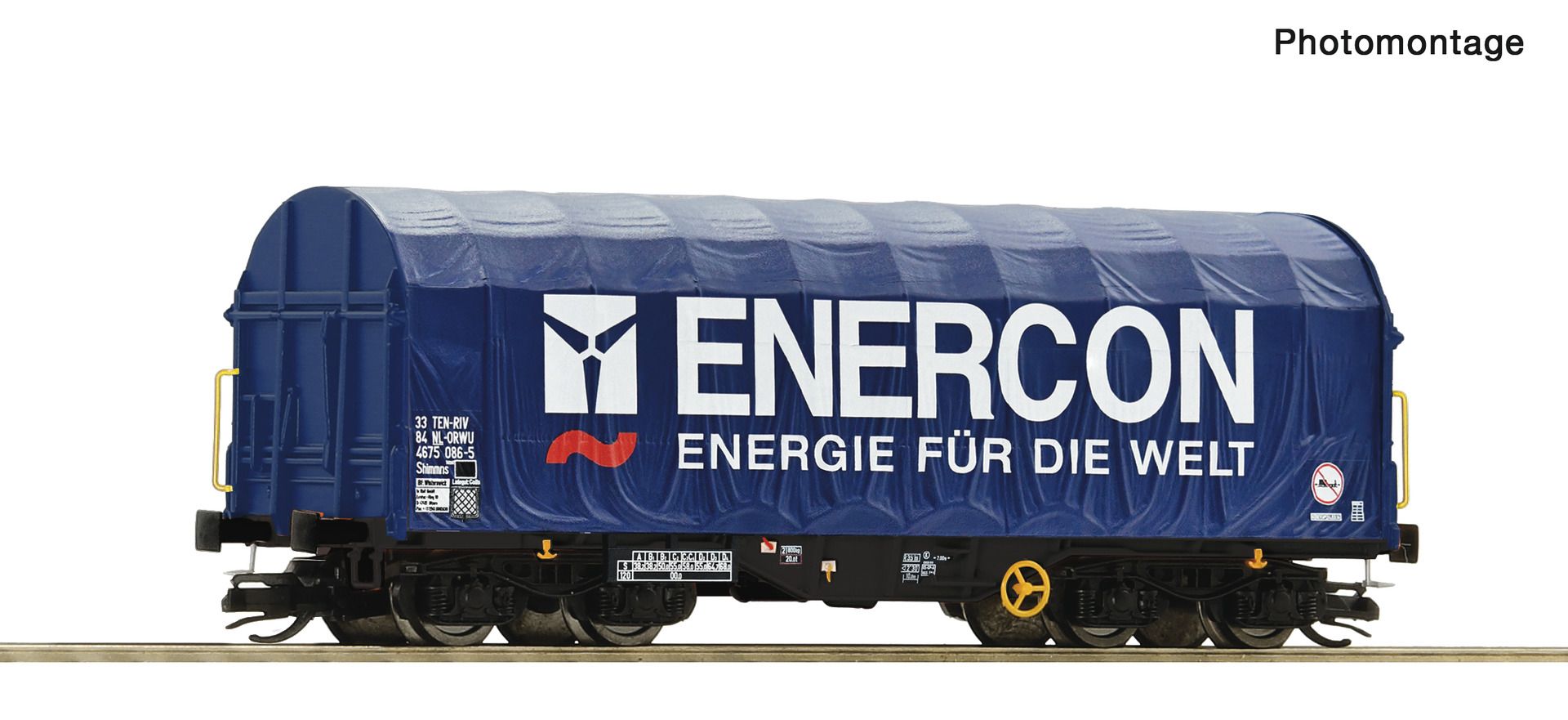 Roco 6680061 - Schiebeplanenwagen Shimnns, Enercon, Ep.VI