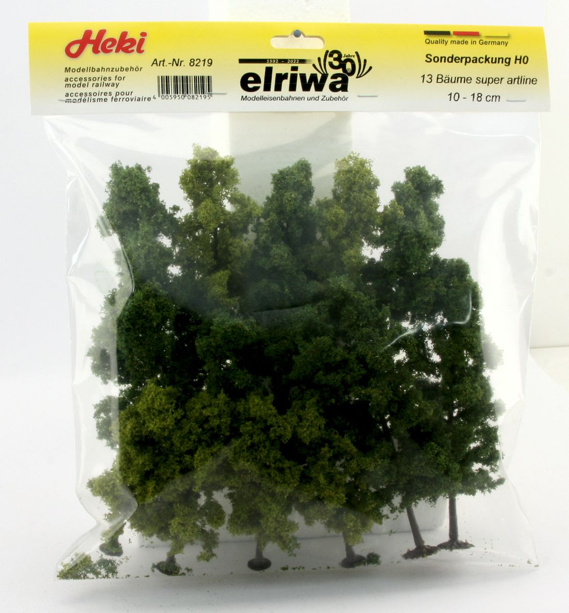 Heki 8219 - 13 Laubbäume 10-18 cm, Super artline, Sonderpackung '30 Jahre elriwa'