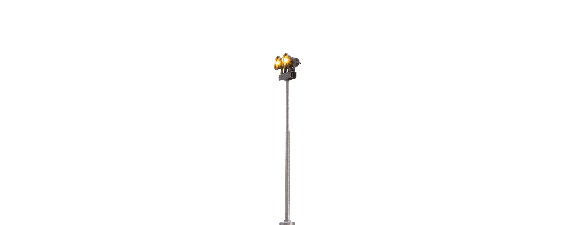 Brawa 83012 - Flutlichtmast 2-fach mit Stecksockel und LED, H= 65mm