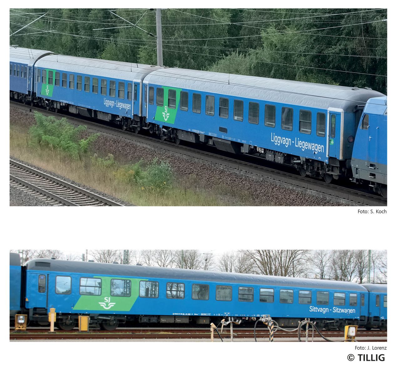 Tillig 01102 - 3er Set Personenwagen, RDC Deutschland GmbH, Ep.VI