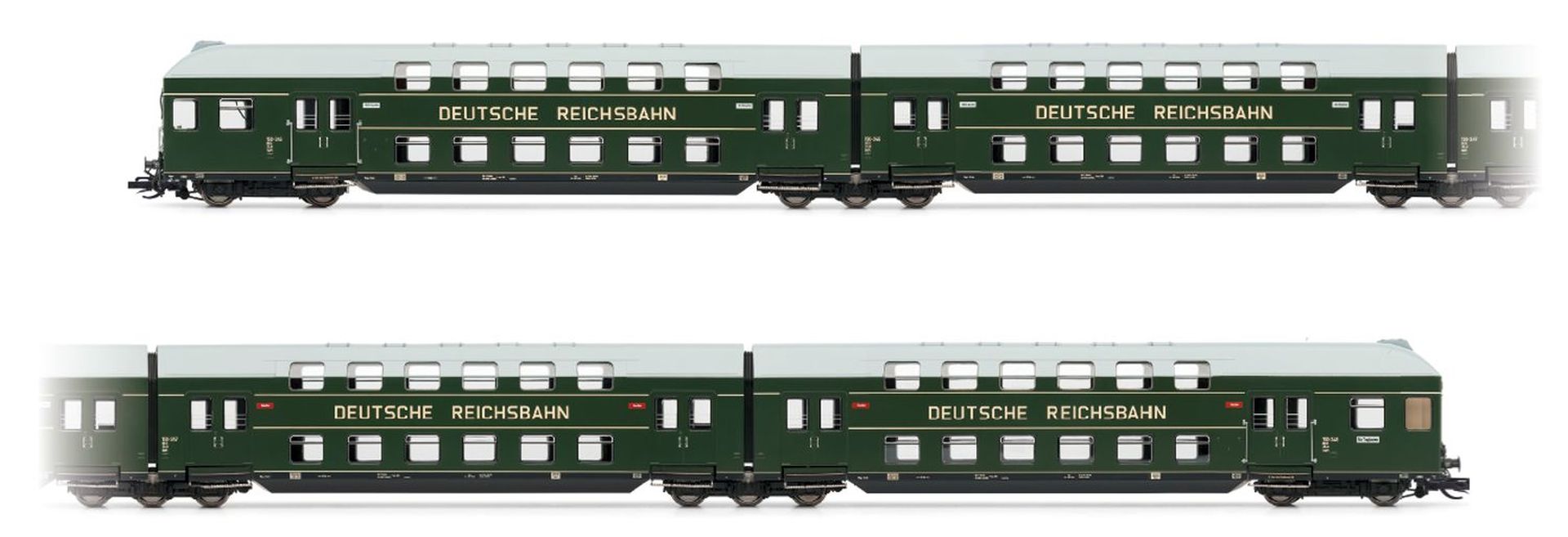 Arnold HN9523 - Doppelstockzug mit Steuerabteil, 4-teilig, DR, Ep.III
