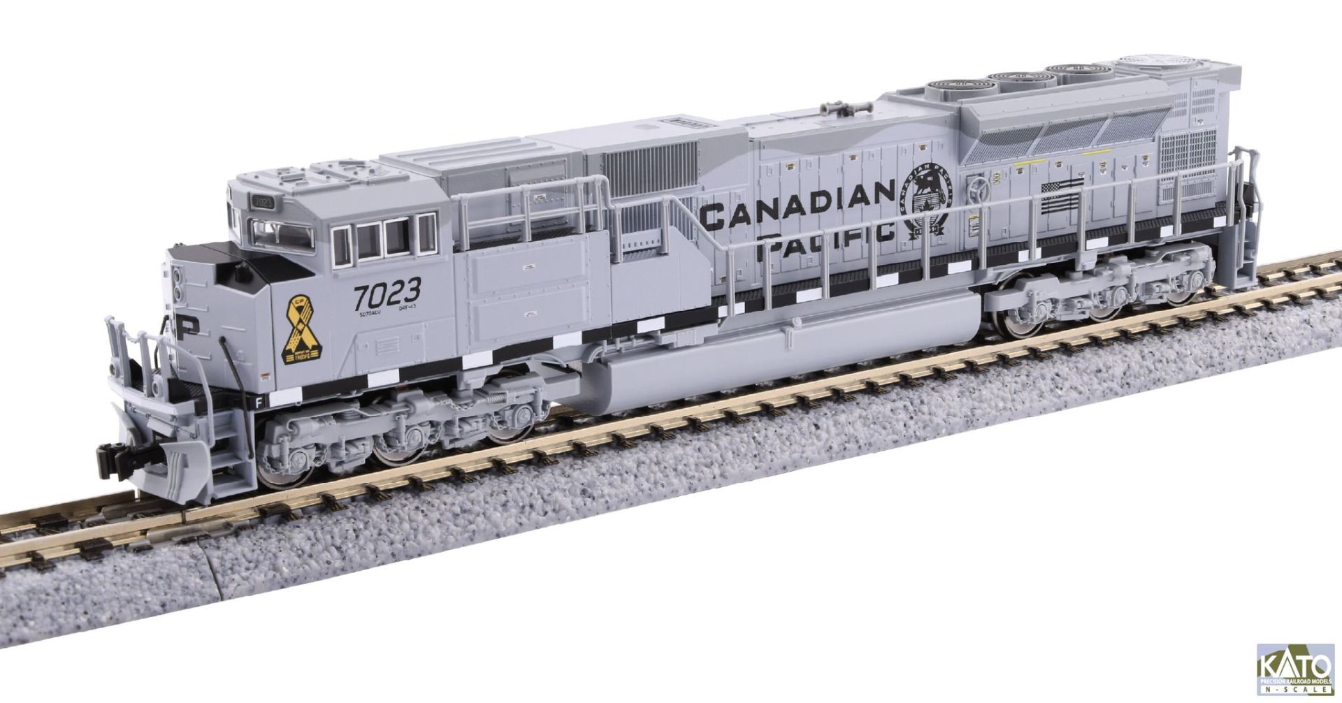 Kato K176-8544 - Diesellok EMD SD70ACu, CP, Ep.VI, #7023 (Military, grey)
