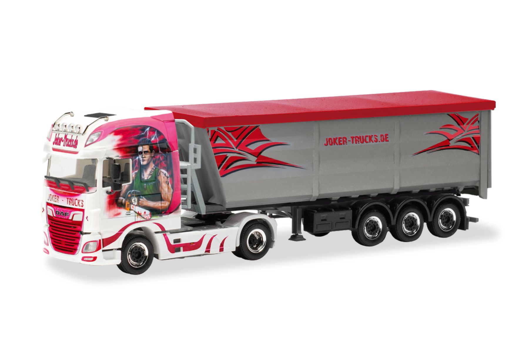 Herpa 322058 - DAF XF SSC Stahlmulden-Sattelzug "Joker Trucks"