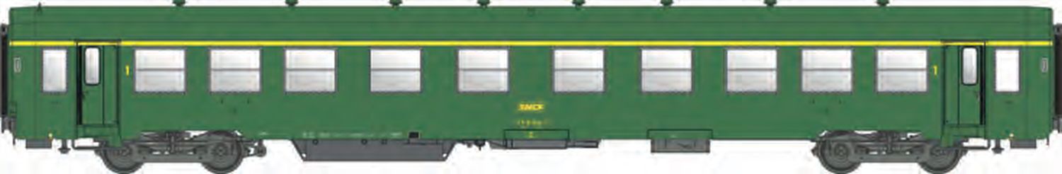 L.S. Models MW40042 - Personenwagen USI A4t4, 1.Klasse, SNCF, Ep.IVa