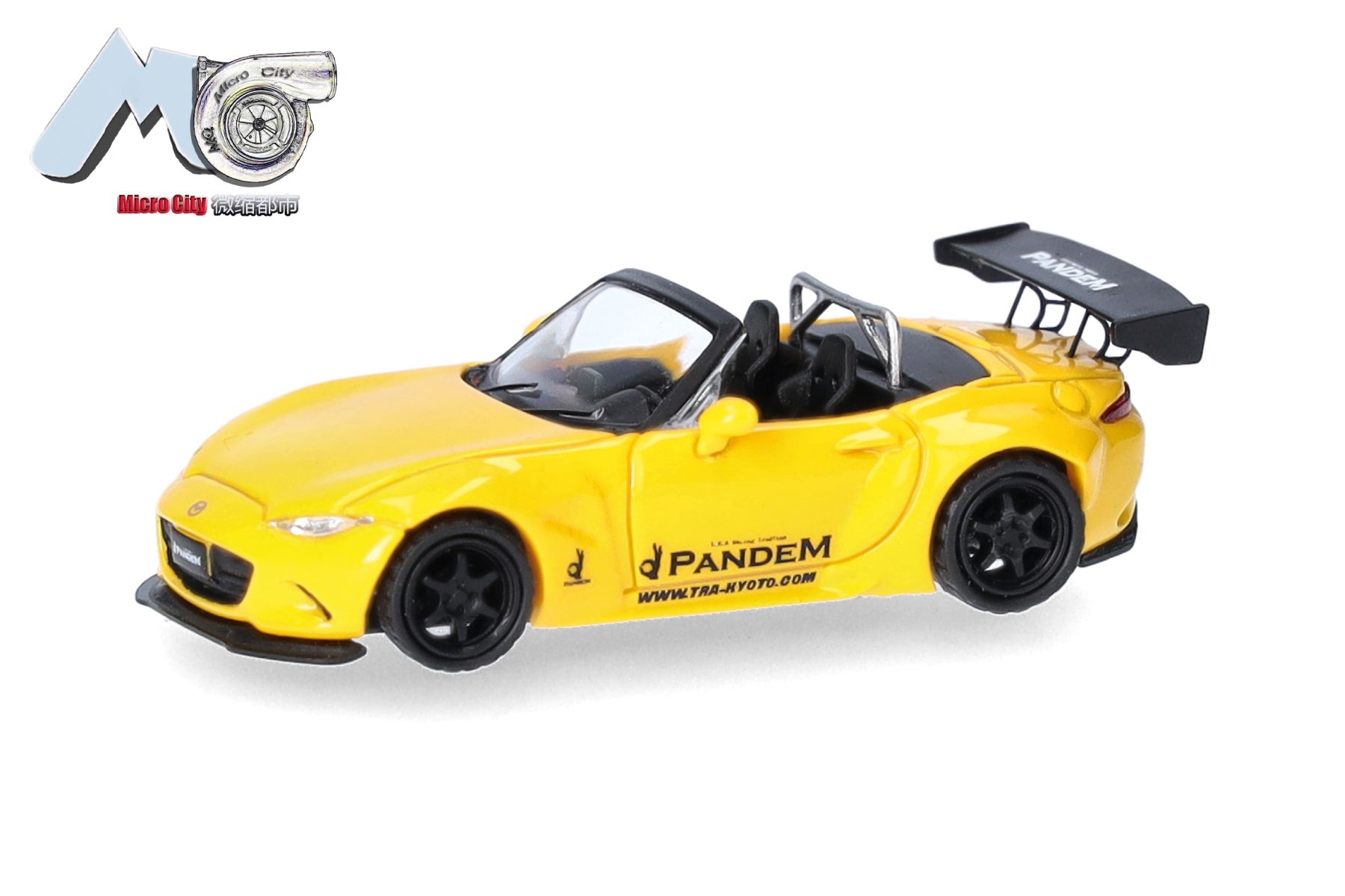 Herpa 87MC000131 - MicroCity: Mazda MX-5 Rocket Bunny, gelb