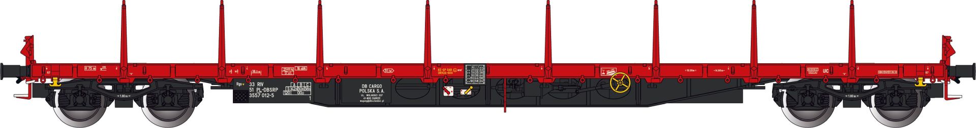 Albert Modell 355010 - Rungenwagen Rgs, PL-DBSRP, Ep.VI