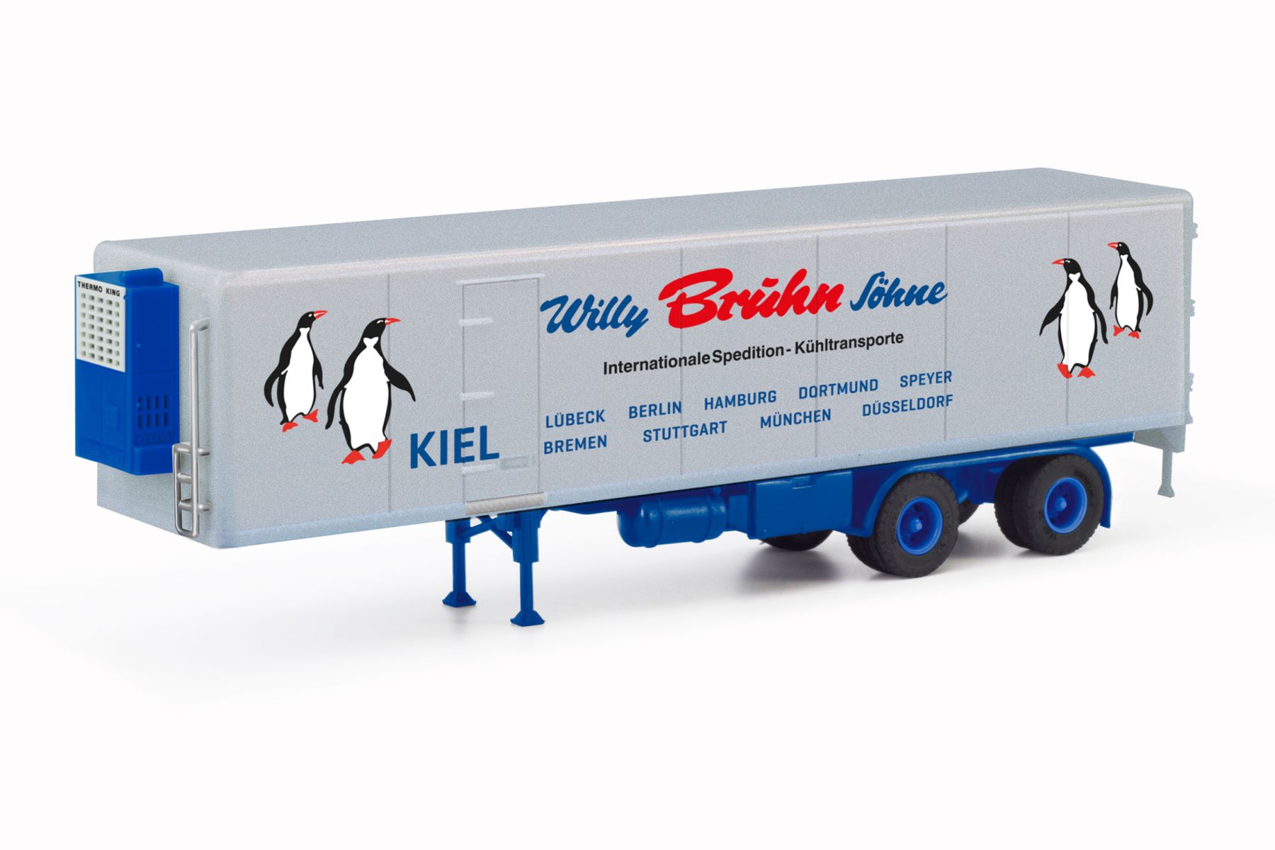Herpa 87MBS026475 - Kühlkofferauflieger "Willy Bruhn Söhne"