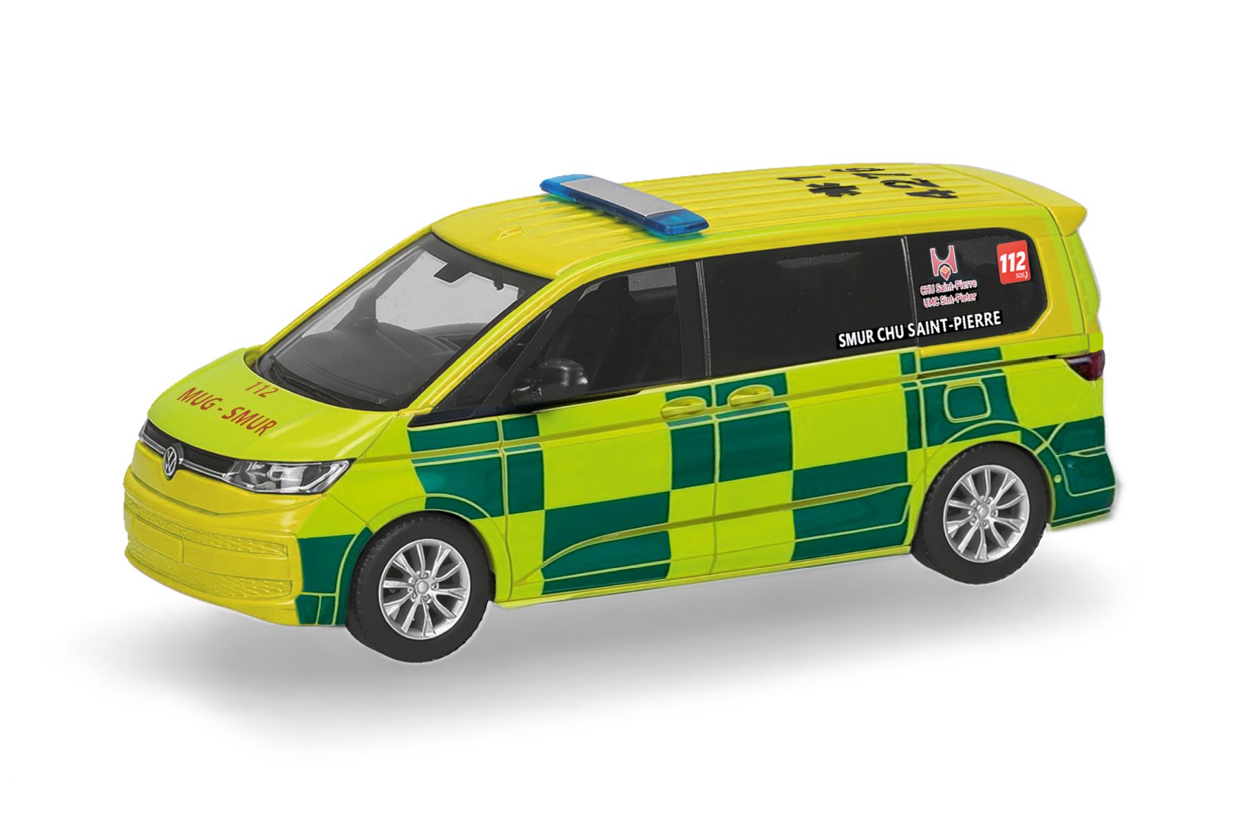 Herpa 099936 - Volkswagen (VW) Multivan "Notarzt Belgien"