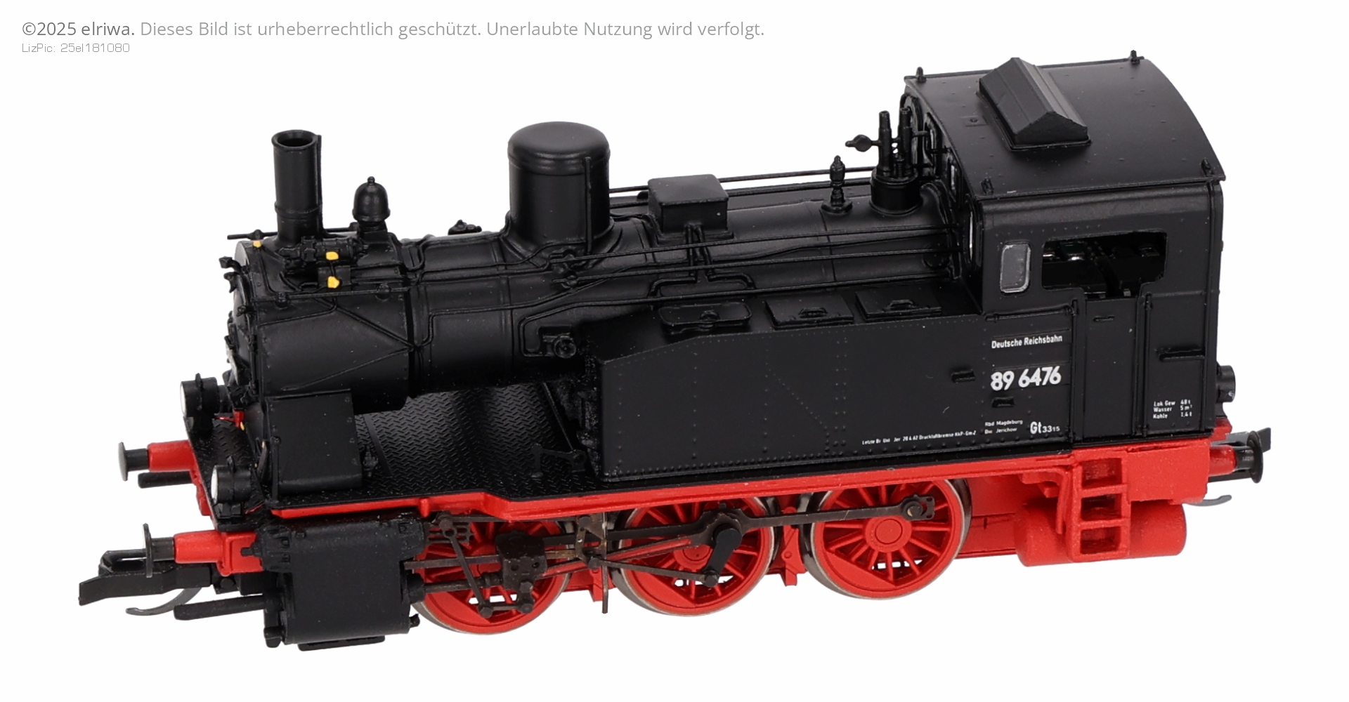 Beckmann 1010801 - Dampflok BR89 (pr. T8), DR, Ep.III, DC-Digital