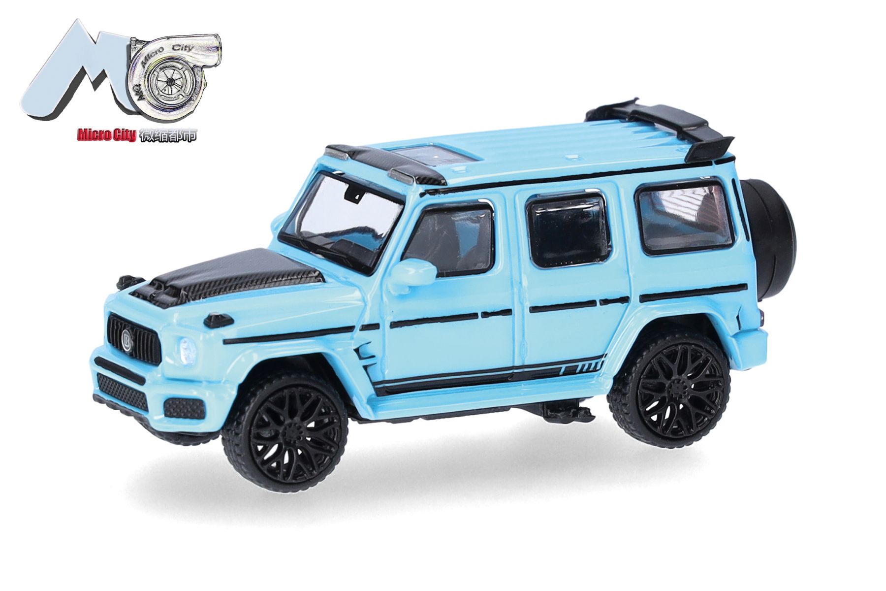 Herpa 87MC000162 - MicroCity: Brabus G800, blau
