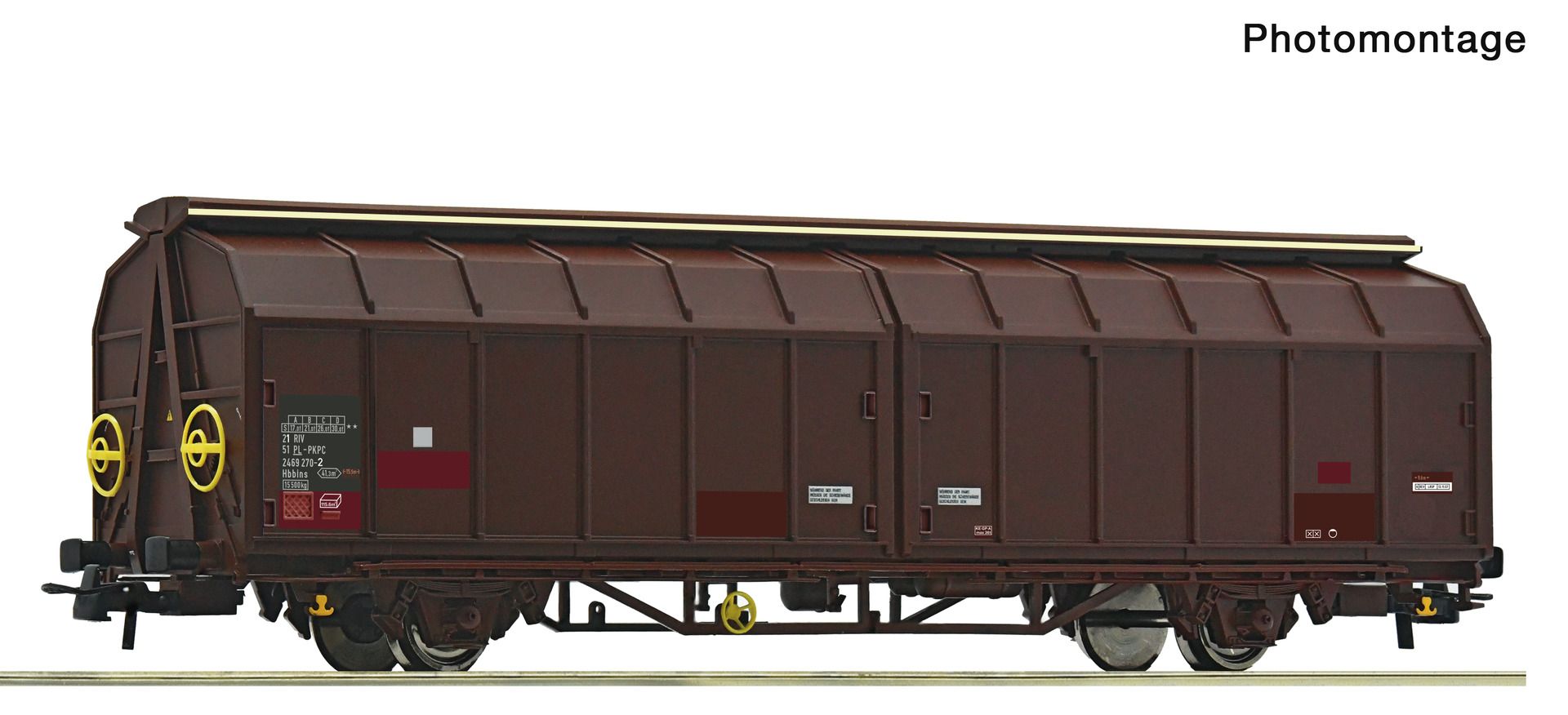 Roco 6600255 - Schiebewandwagen Hbbins, PKP, Ep.V-VI