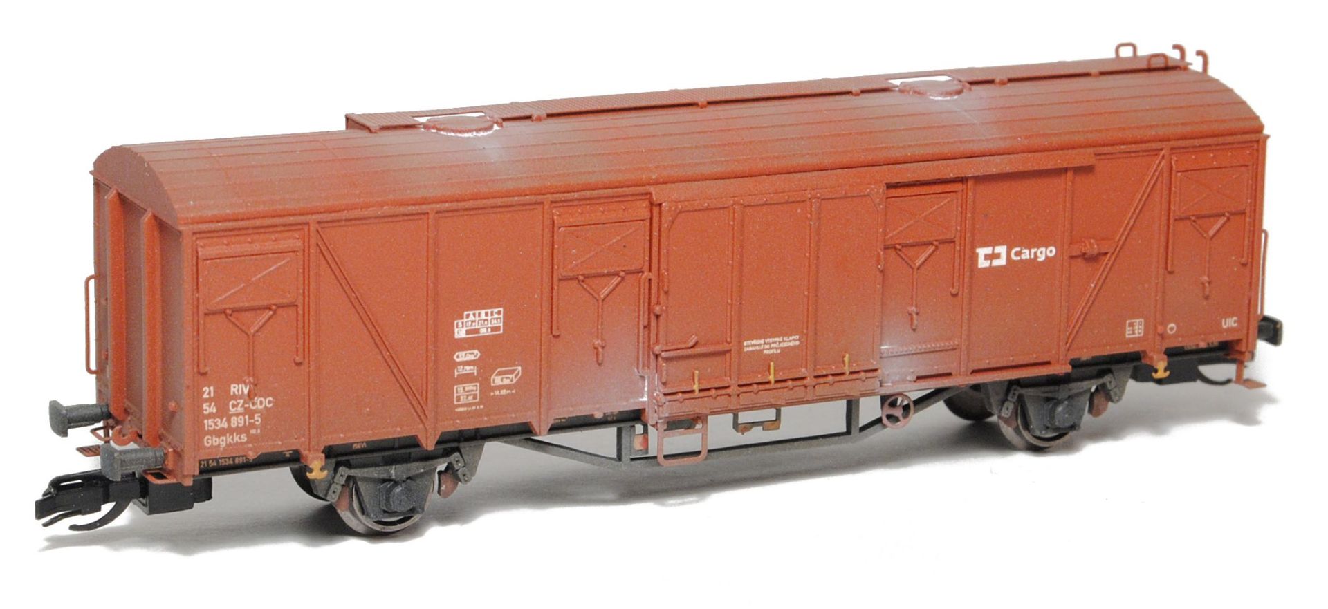 sdv-model 12159 - Gedeckter Güterwagen Gbgkks 12, CD oder CD-Cargo, Ep.V-VI, Bausatz