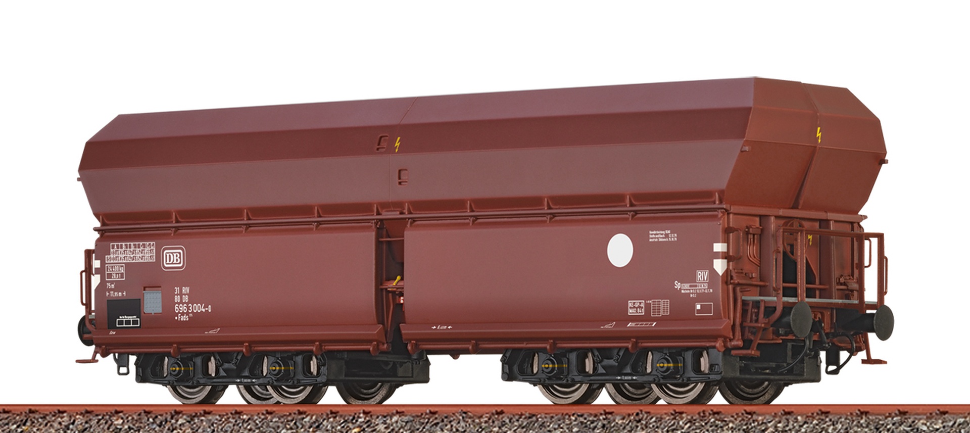 Brawa 50613 - Schüttgutwagen Fads 175, DB, Ep.IV, 004-4