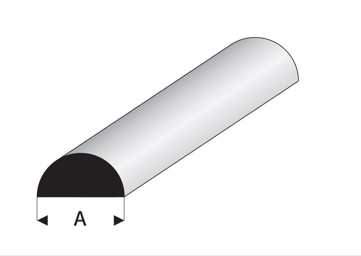 Maquett 401-55/3 - Profil, halbrund, Länge 33cm, Durchmesser: 2,5mm