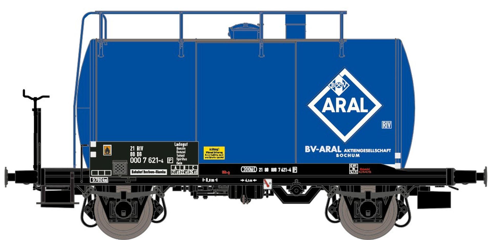 Exact-Train EX20664 - Kesselwagen 30m3, DB, Ep.IV 'ARAL'