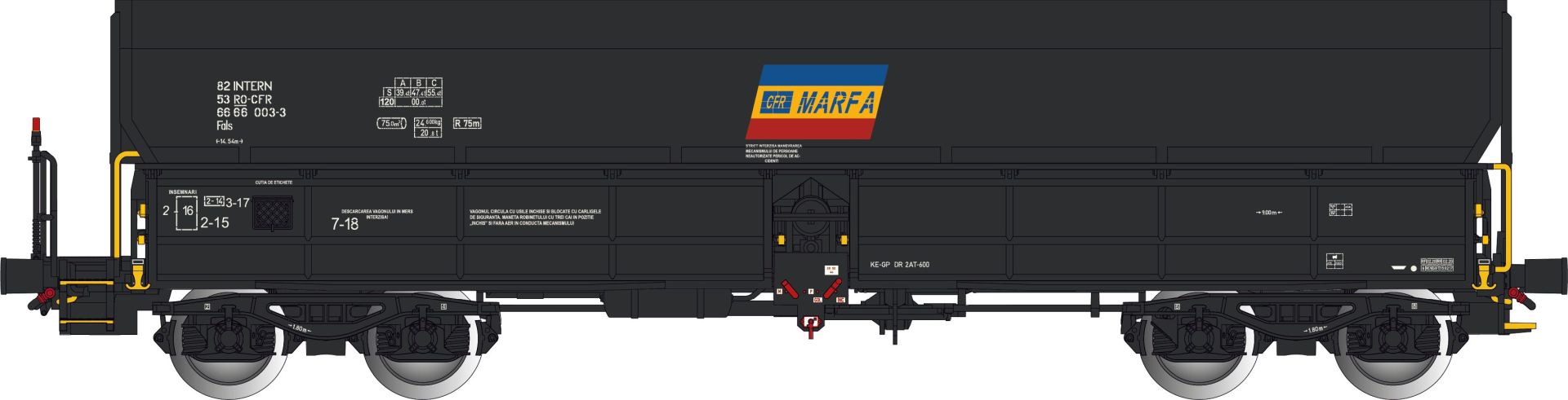 Albert Modell 666003 - Offener Güterwagen Fals, RO-CFR, Ep.VI