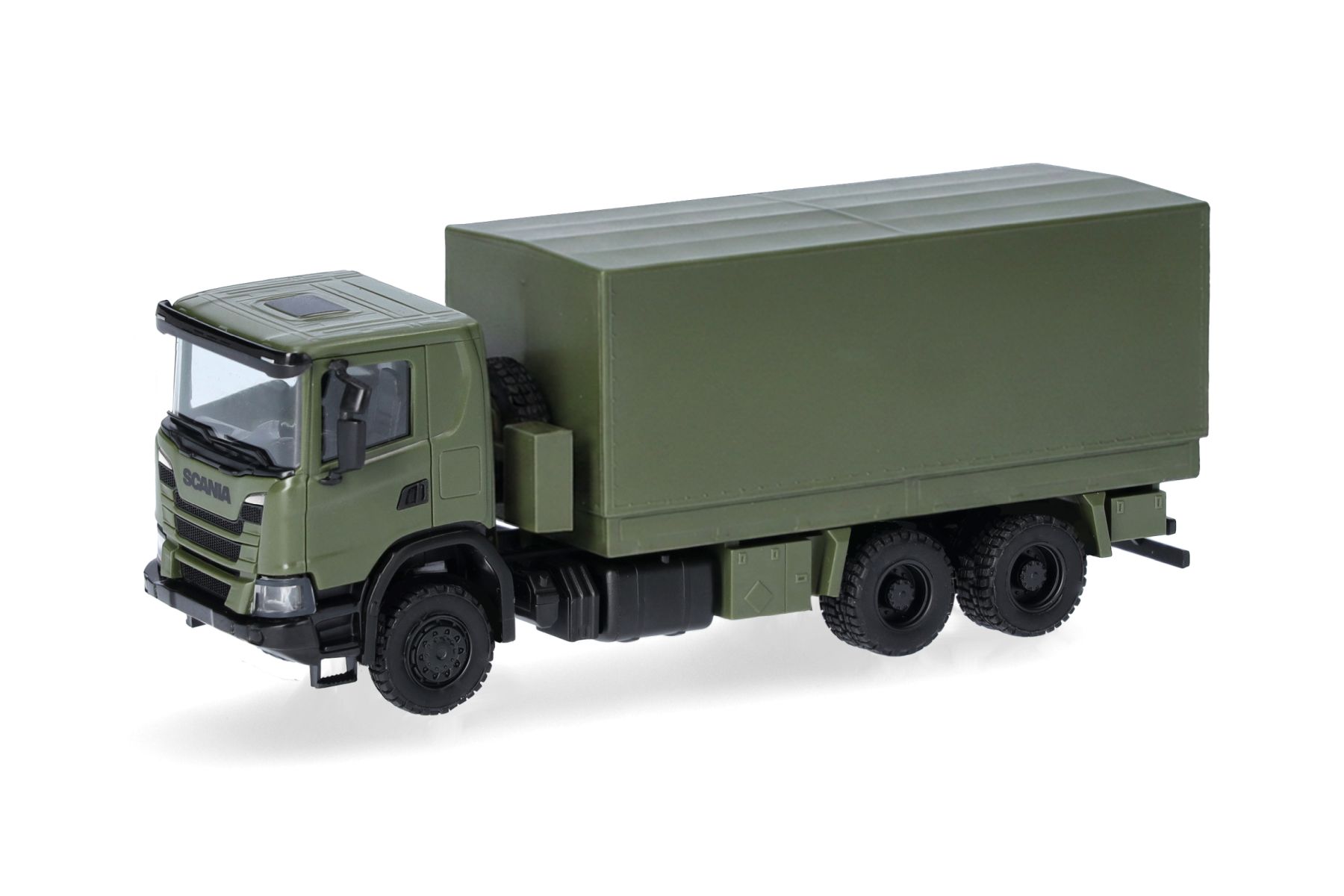 Herpa 747370 - Scania XT17 Pritsche-Plane-LKW 6x6, undekoriert