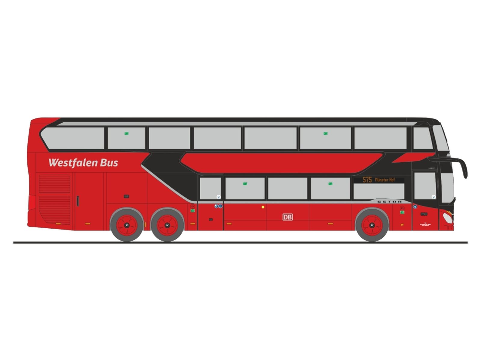 Rietze 61816 - Setra S 531 DT DB Regio Bus-Westfalenbus