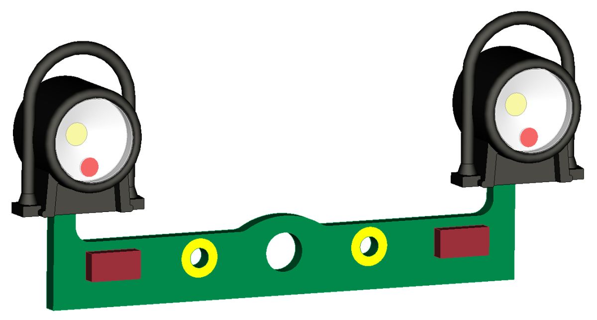 Fischer-Modell 20006151 - Laternen mit Haltebügel, polnische Ausführung, auf Leiterplatte