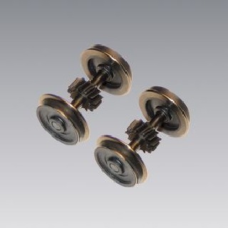 Gützold 30001173 - Radsatz mit Haftreifen bis 1992, 2 Stück